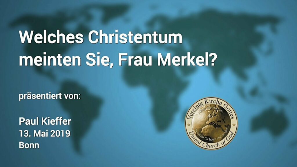 Welches Christentum meinten Sie, Frau Merkel?